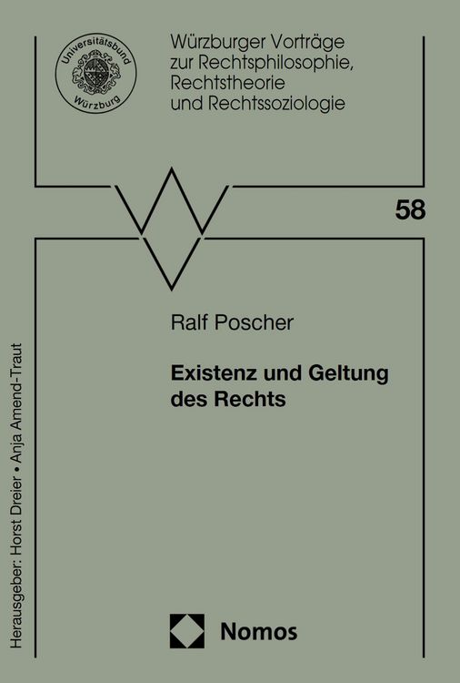 Produktbild: Existenz und Geltung des Rechts