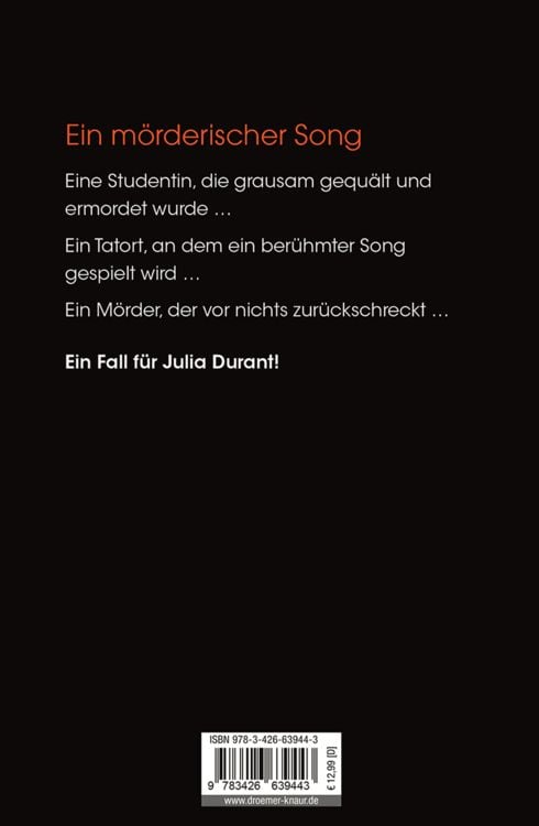 Produktbild: Todesmelodie / Julia Durant Band 12