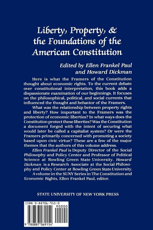 Produktbild: Liberty, Property, and the Foundations of the American Constitution