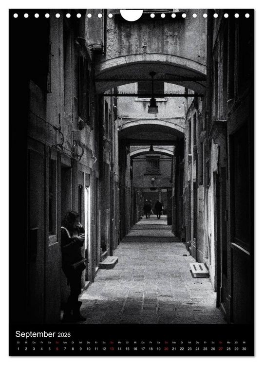 Produktbild: Venice Noir - Das etwas andere Venedig (Wandkalender 2026 DIN A4 hoch), CALVENDO Monatskalender