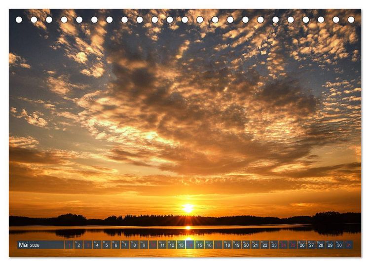 Produktbild: Suomi &ndash; Finnland (Tischkalender 2026 DIN A5 quer), CALVENDO Monatskalender
