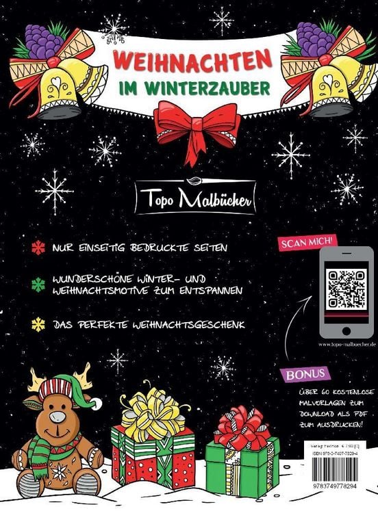 Produktbild: Malbuch f&uuml;r Erwachsene Weihnachten im Winterzauber: Zauberhaftes Ausmalbuch zum Entspannen im Herbst, Winter & zu Weihnachten