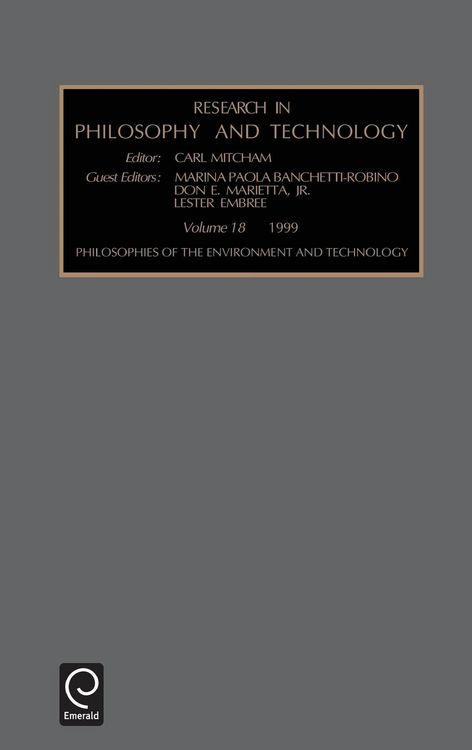 Produktbild: Philosophies of the Environment and Technology
