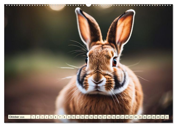 Produktbild: M&uuml;mmelm&auml;nner - Goldige Kaninchen (hochwertiger Premium Wandkalender 2026 DIN A2 quer), Kunstdruck in Hochglanz