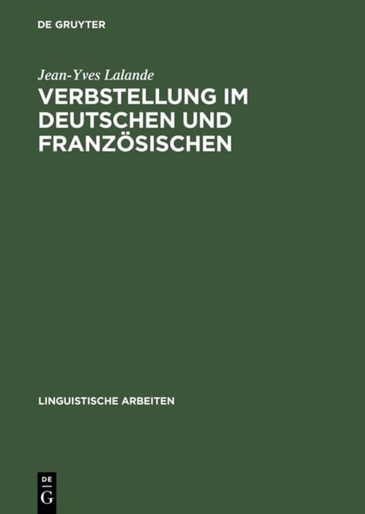 Produktbild: Verbstellung im Deutschen und Französischen