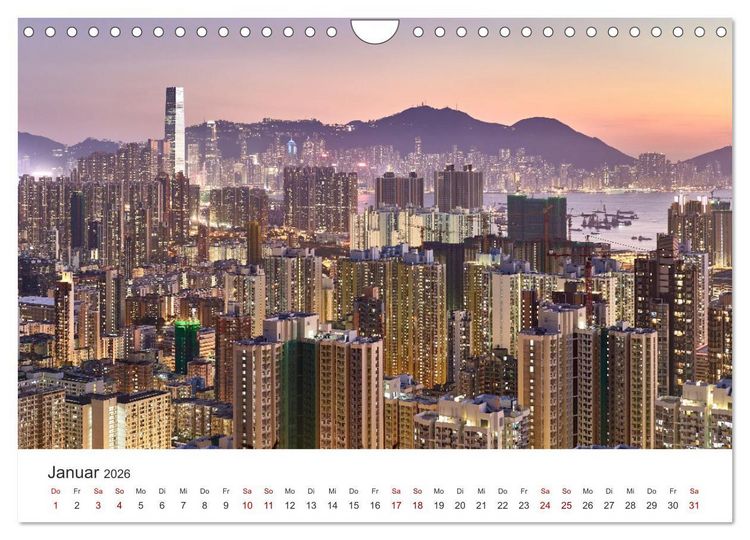 Produktbild: Hongkong - eine einzigartige Weltstadt (Wandkalender 2026 DIN A4 quer), CALVENDO Monatskalender