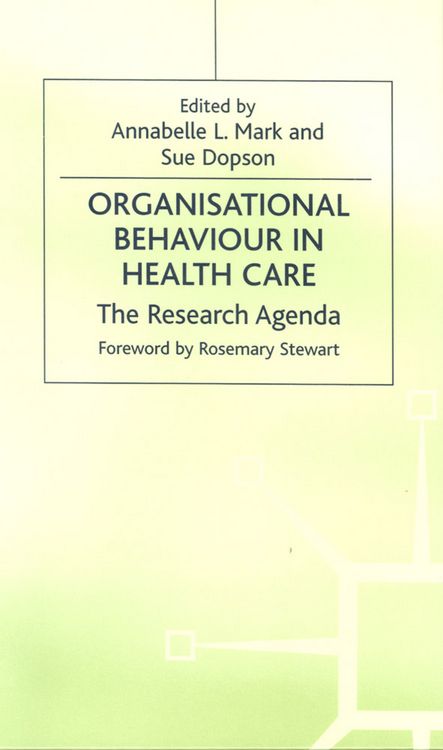 Produktbild: Organisational Behaviour in Health Care