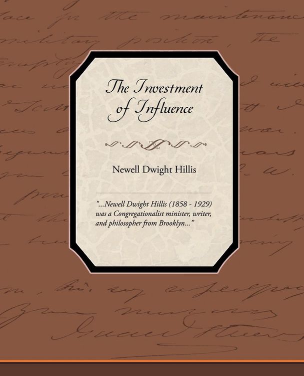 Produktbild: The Investment of Influence