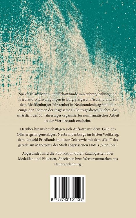 Produktbild: Neubrandenburger Numismatische Beitr&auml;ge 2017