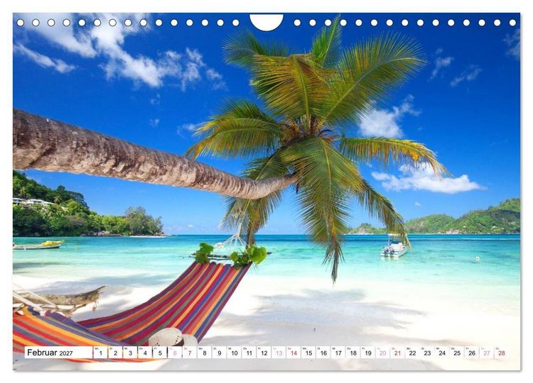 Produktbild: Seychellen Strandfeeling (Wandkalender 2027 DIN A4 quer), CALVENDO Monatskalender