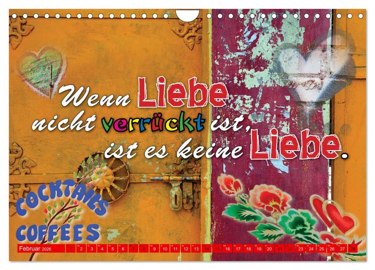 Produktbild: So sch&ouml;n, dass es dich gibt (Wandkalender 2026 DIN A4 quer), CALVENDO Monatskalender