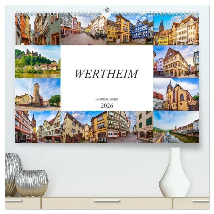 Produktbild: Wertheim Impressionen (hochwertiger Premium Wandkalender 2026 DIN A2 quer), Kunstdruck in Hochglanz