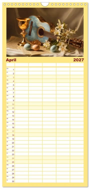 Produktbild: Familienplaner 2027 - Klang der Ewigkeit mit 5 Spalten (Wandkalender, 21 x 45 cm) CALVENDO