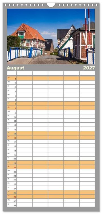 Produktbild: Familienplaner 2027 - Das Alte Land- im Rhythmus der Jahreszeiten mit 5 Spalten (Wandkalender, 21 x 45 cm) CALVENDO
