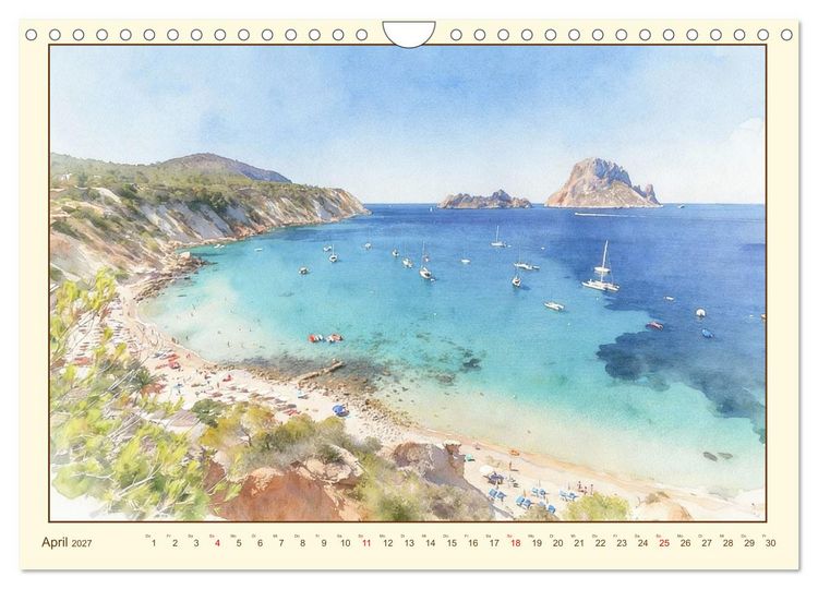 Produktbild: Mediterraner Zauber auf Ibiza (Wandkalender 2027 DIN A4 quer), CALVENDO Monatskalender