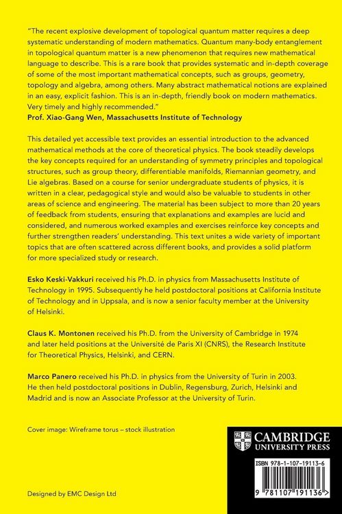 Produktbild: Mathematical Methods for Physics