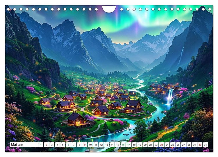 Produktbild: Wimmelnde Wunderwelten (Wandkalender 2027 DIN A4 quer), CALVENDO Monatskalender