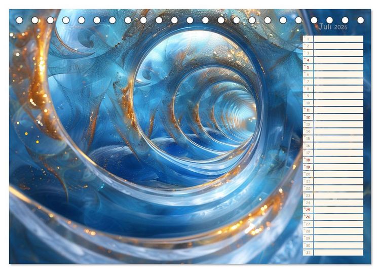 Produktbild: Elegante Wunderwelten (Tischkalender 2026 DIN A5 quer), CALVENDO Monatskalender