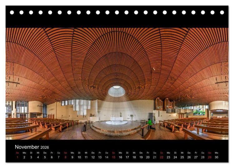 Produktbild: Kapellen, Kirchen und Kathedralen 2026 (Tischkalender 2026 DIN A5 quer), CALVENDO Monatskalender