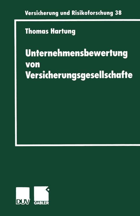 Produktbild: Unternehmensbewertung von Versicherungsgesellschaften