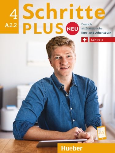 Produktbild: Schritte Plus Neu 4. A2.2. Schweiz. Kursbuch u. Arbeitsbuch mit Audios online