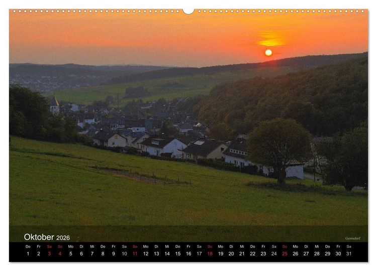 Produktbild: Kreis Siegen-Wittgenstein (Wandkalender 2026 DIN A2 quer), CALVENDO Monatskalender