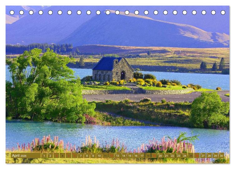 Produktbild: Neuseeland &bull; Impressionen (Tischkalender 2026 DIN A5 quer), CALVENDO Monatskalender