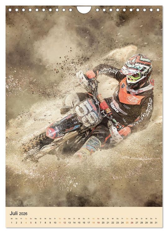 Produktbild: Motocross - Sport der Extreme (Wandkalender 2026 DIN A4 hoch), CALVENDO Monatskalender