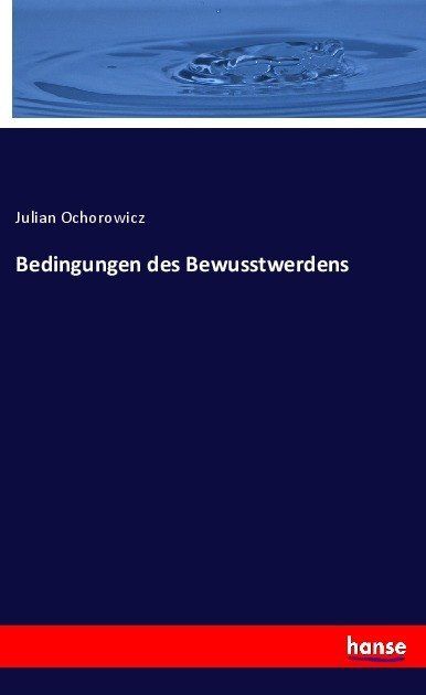 Produktbild: Bedingungen des Bewusstwerdens
