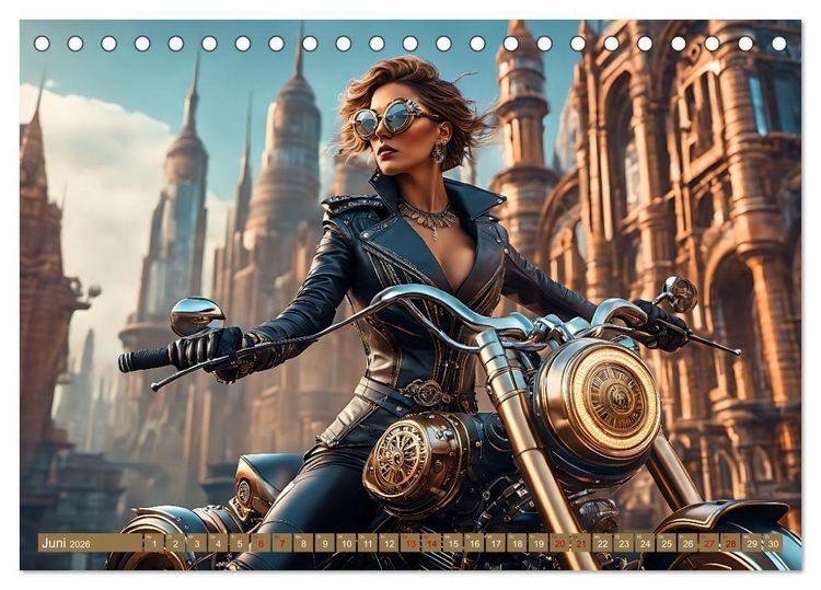 Produktbild: Steampunk - Mensch und Maschine (Tischkalender 2026 DIN A5 quer), CALVENDO Monatskalender