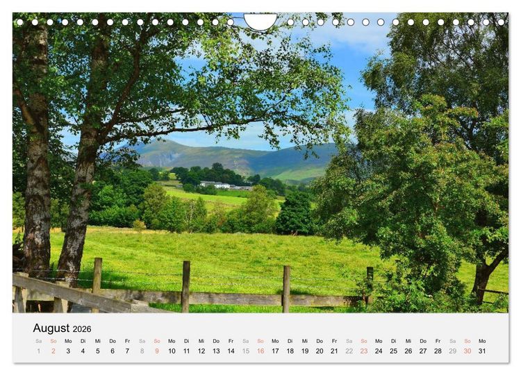 Produktbild: Sommer im Lake District (Wandkalender 2026 DIN A4 quer), CALVENDO Monatskalender