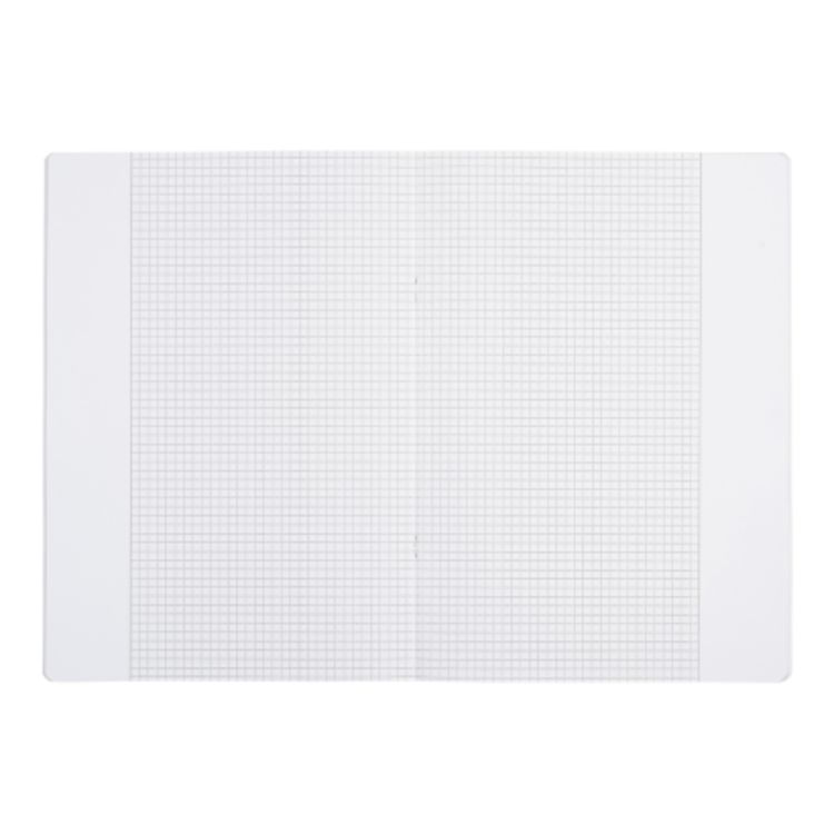 OXFORD Schulheft A4, 16 Blatt, Lineatur 26 (kariert mit Rand rechts), 90 g/m²