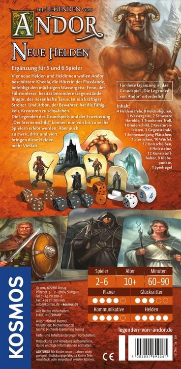 Produktbild: Andor Neue Helden Erg&auml;nzung 5/6 Spieler