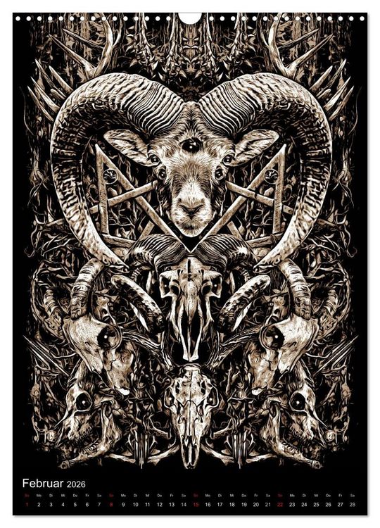 Produktbild: BLOODBOY/DARK ILLUSTRATION (Wandkalender 2026 DIN A3 hoch), CALVENDO Monatskalender