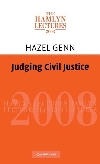 Produktbild: Judging Civil Justice