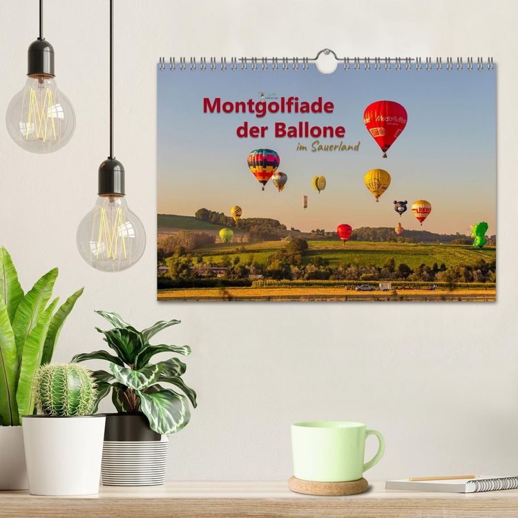 Produktbild: Montgolfiade der Ballone im Sauerland (Wandkalender 2026 DIN A4 quer), CALVENDO Monatskalender