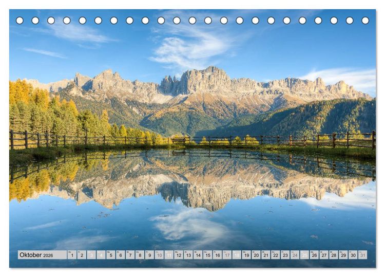 Produktbild: Wundersch&ouml;ne Dolomiten (Tischkalender 2026 DIN A5 quer), CALVENDO Monatskalender