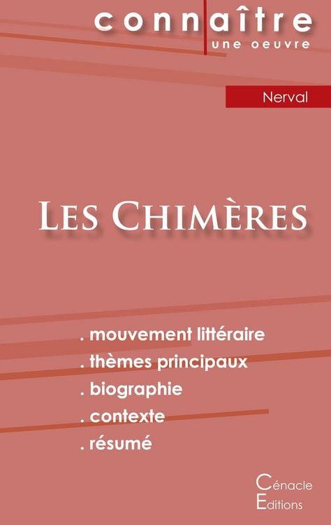 Produktbild: Fiche de lecture Les Chim&egrave;res de G&eacute;rard de Nerval (Analyse litt&eacute;raire de r&eacute;f&eacute;rence et r&eacute;sum&eacute; complet)
