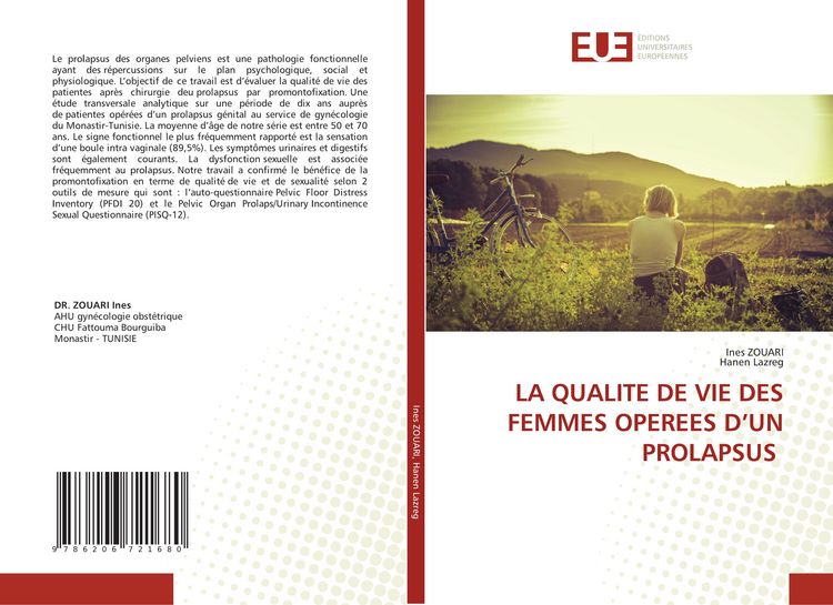 Produktbild: LA QUALITE DE VIE DES FEMMES OPEREES D'UN PROLAPSUS
