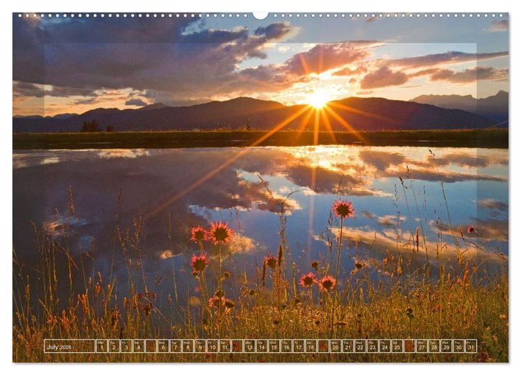 Produktbild: When the sun rises and sets (Wall Calendar 2026 DIN A2 landscape), CALVENDO 12 Month Wall Calendar