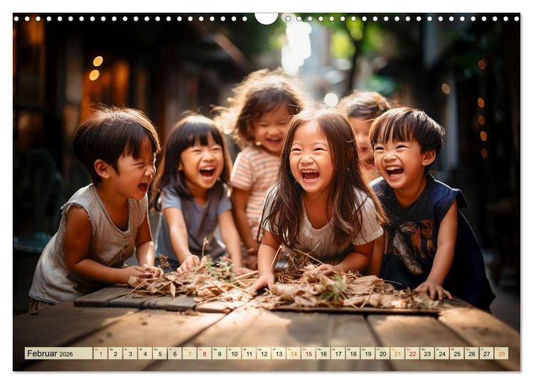 Produktbild: Kinder Lachen (Wandkalender 2026 DIN A3 quer), CALVENDO Monatskalender