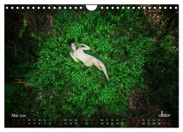 Produktbild: Poesie der Stille &ndash; Akt in der Natur (Wandkalender 2026 DIN A4 quer), CALVENDO Monatskalender