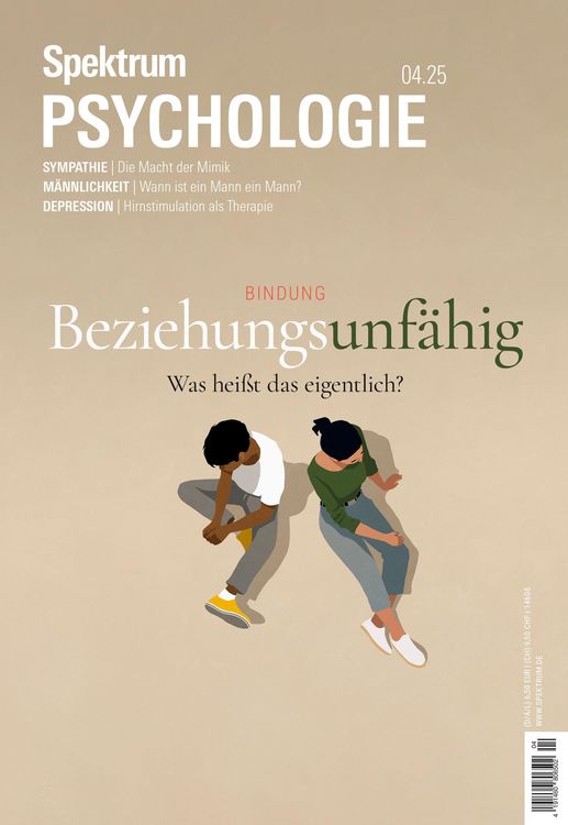 Produktbild: Spektrum Psychologie 4/2025 - Beziehungsunf&auml;hig