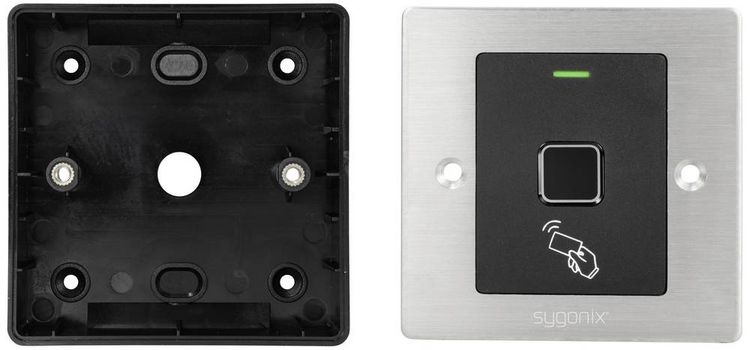 Produktbild: Sygonix SY-6097868 Fingerprint/RFID Zugangssystem Unterputz 12 V/DC, 18 V/DC IP66