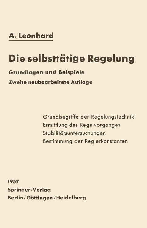 Produktbild: Die selbstt&auml;tige Regelung