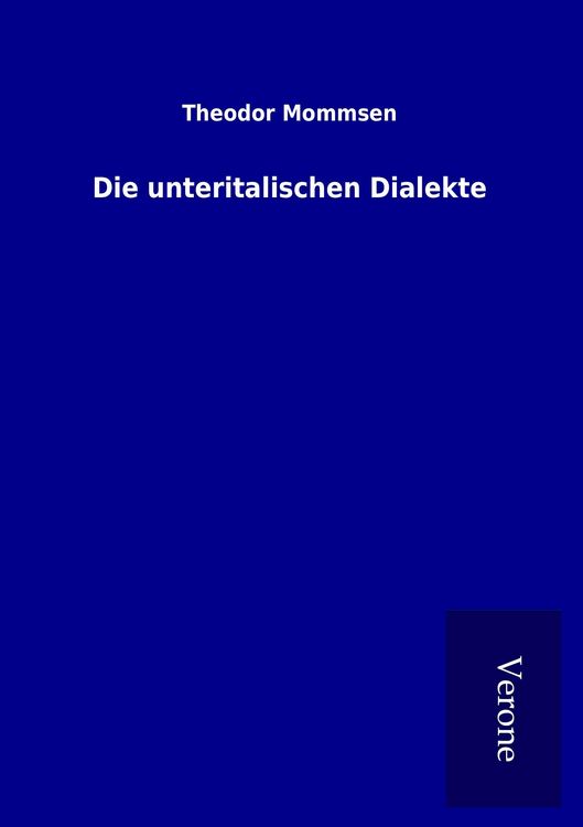 Produktbild: Die unteritalischen Dialekte