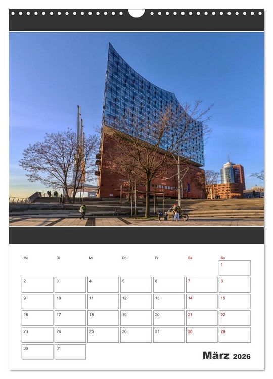 Produktbild: Wahrzeichen Elphi (Wandkalender 2026 DIN A3 hoch), CALVENDO Monatskalender