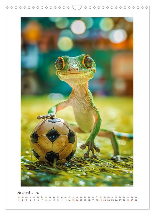 Produktbild: Lustige kleine Echsen (Wandkalender 2026 DIN A3 hoch), CALVENDO Monatskalender