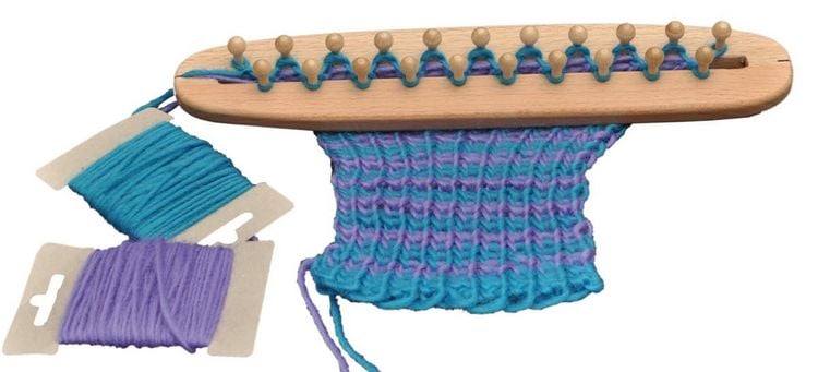 Produktbild: Fagus&reg; 019134 - Strickbrett mit Garn, Strickset, Handarbeit