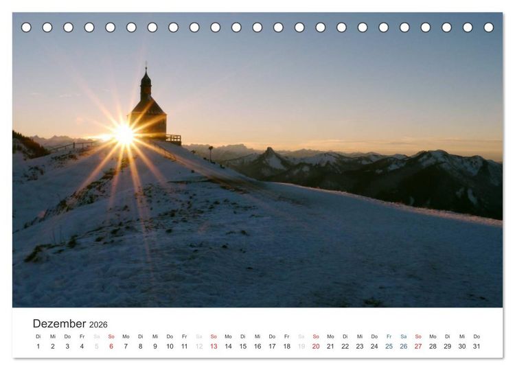 Produktbild: Bergwelten - Vom Voralpenland zu den Zentralalpen (Tischkalender 2026 DIN A5 quer), CALVENDO Monatskalender